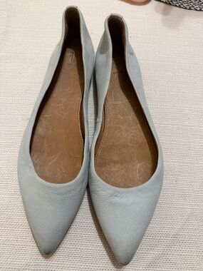 Frye Women's Pointed Ballet Flats in Light Blue